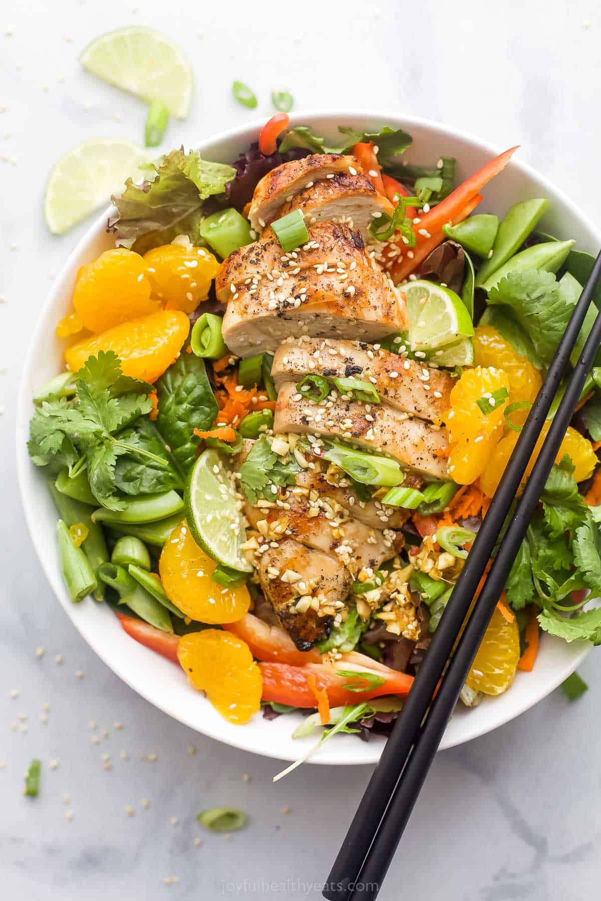 Asian Chicken Salad with Sesame Ginger Dressing - Ethical Today