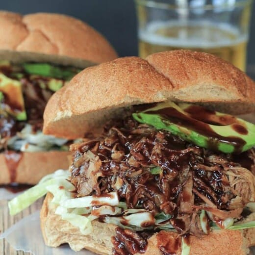 Honey Balsamic Pulled Pork Sandwiches-5