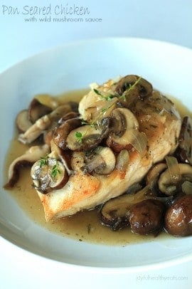 Pan Seared Chicken with Wild Mushroom Sauce_4