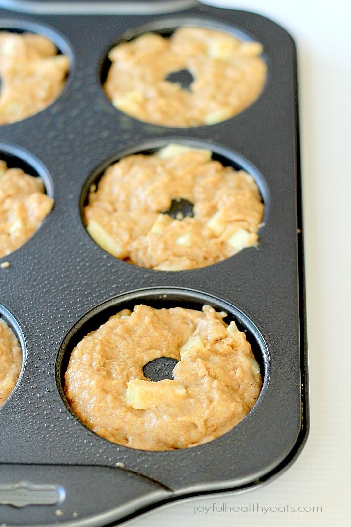 Baked Apple Donuts in a donut pan