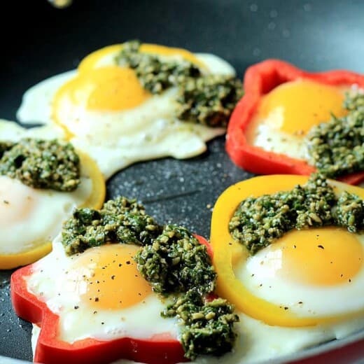Egg in a Hole with Basil Pesto_2