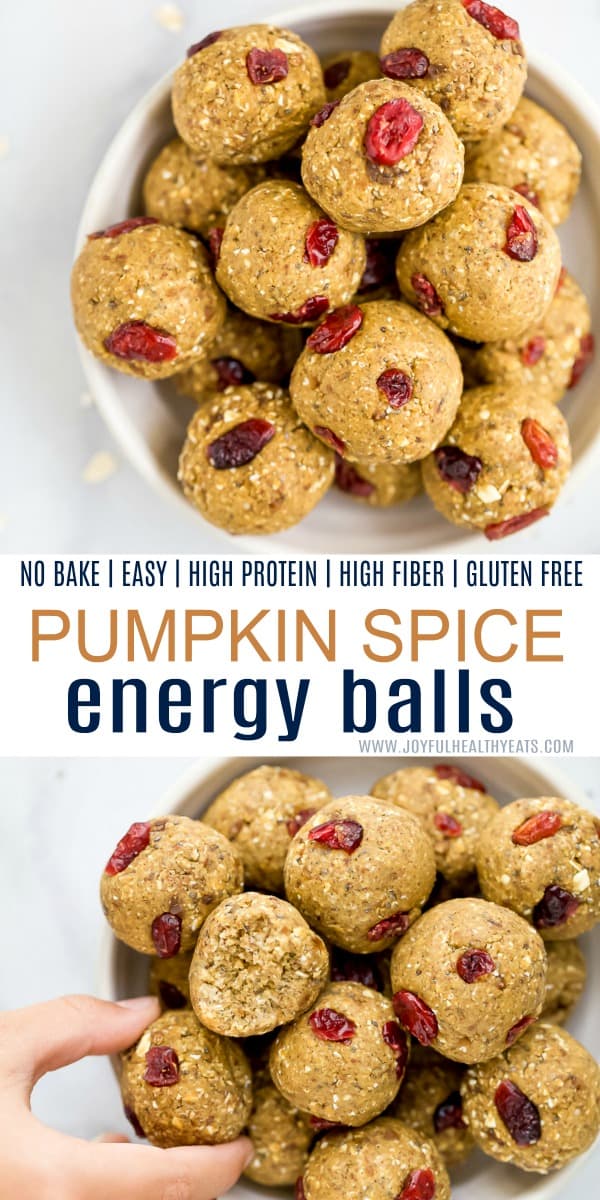 No Bake Pumpkin Spice Energy Balls | Energy Ball Recipe