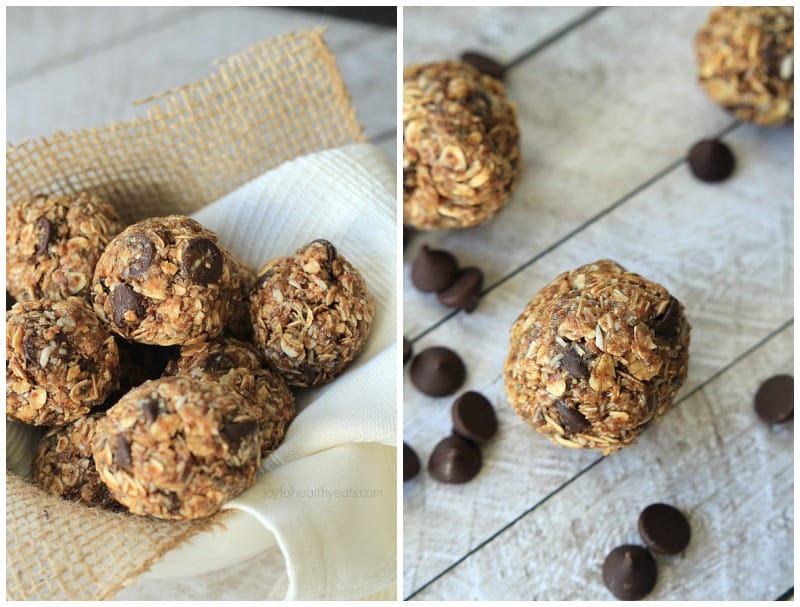 Image of No Bake Dark Chocolate Coconut Energy Bites