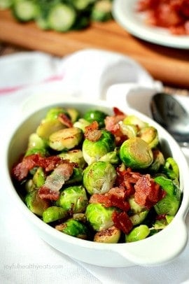 Pan Sauted Brussels Sprouts with Caramelized Onions & Bacon_3
