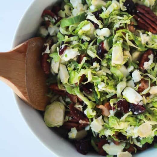 Shaved Brussels Sprouts Harvest Salad with Hard Apple Cider Vinaigrete-3