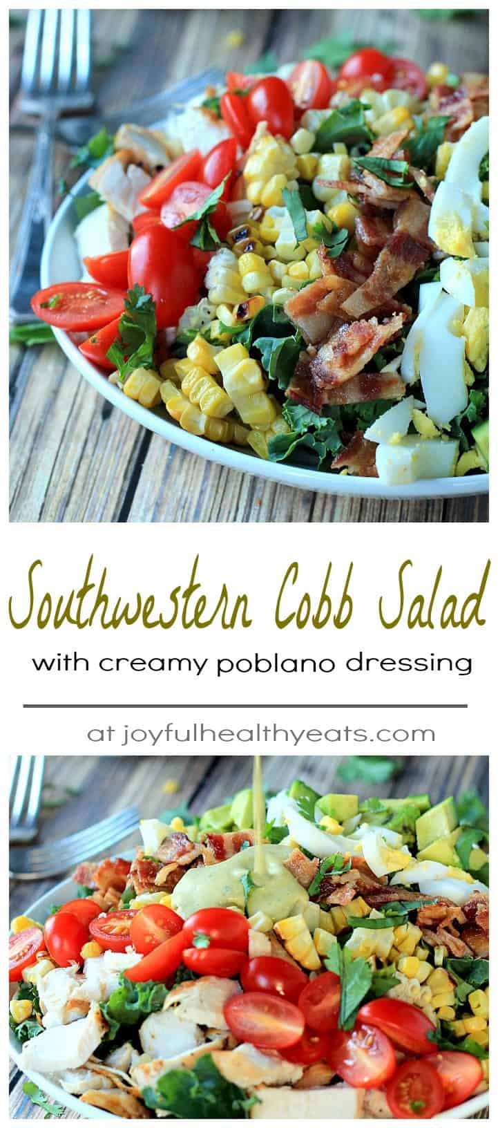 Title Image for my Southwestern Cobb Salad Recipe