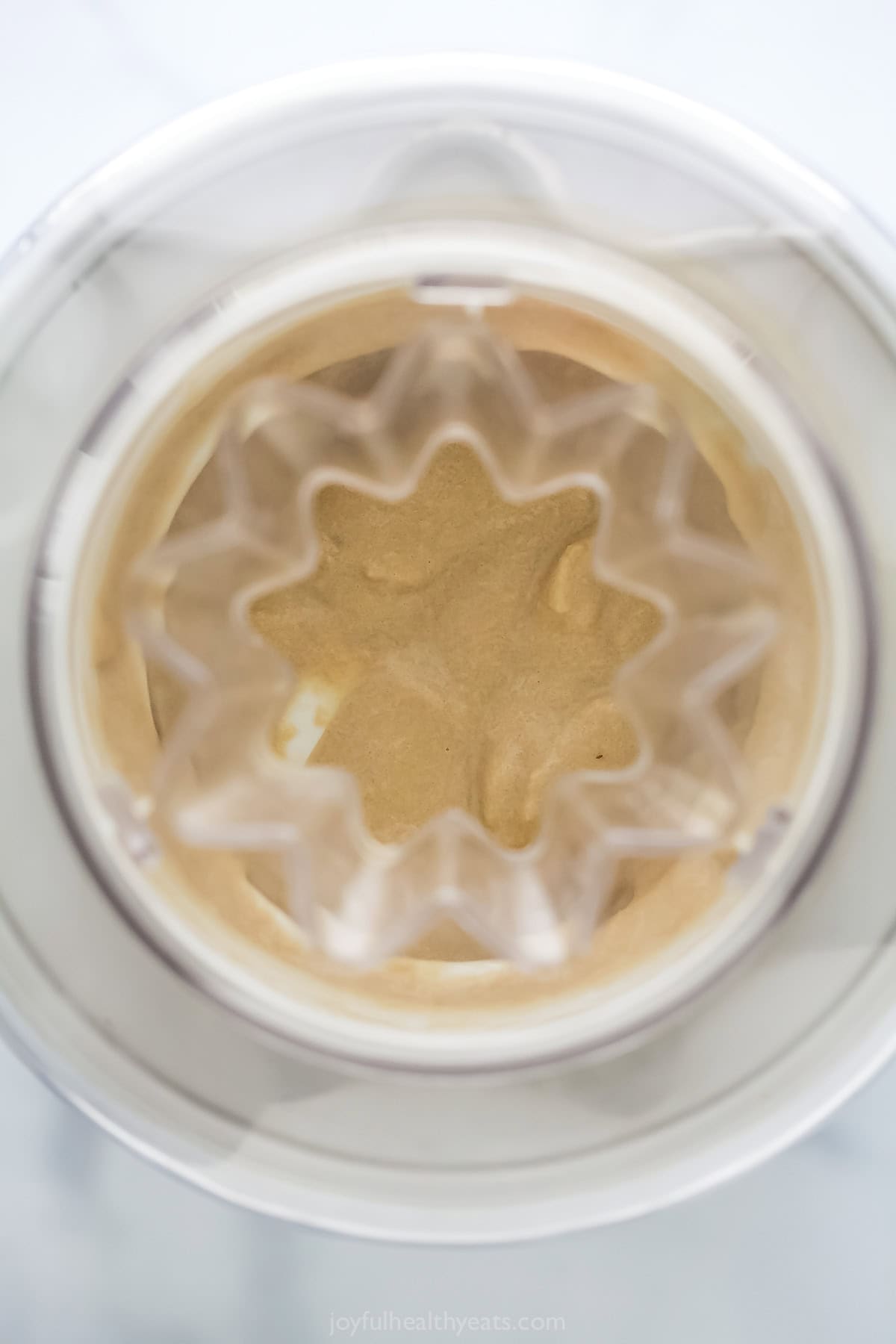 Espresso ice cream in ice cream maker