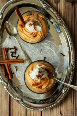 No Bake Pumpkin Cheesecake with Gingersnap Pecan Crust - creamy, comforting, and pumpkin heaven! Easy make ahead dessert. | www.joyfulhealthyeats.com