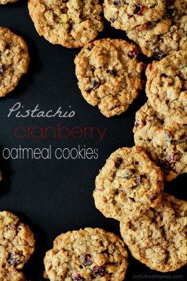 Pistachio Cranberry Oatmeal Cookies-5