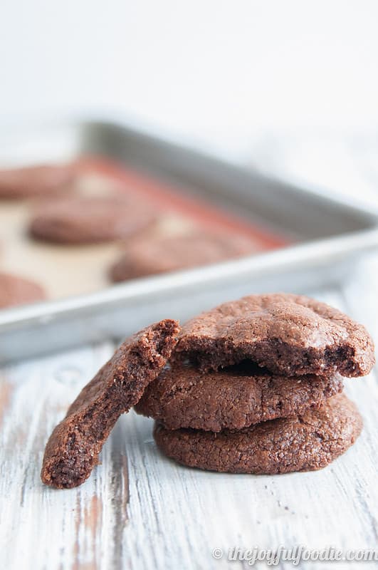 A Stack of Gluten Free Chocolate Hazelnut Cookies