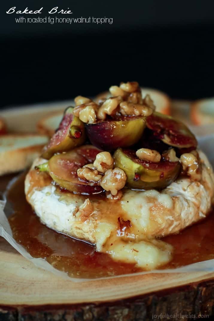 Title image for Baked Brie with Roasted Fig Honey Walnut Topping