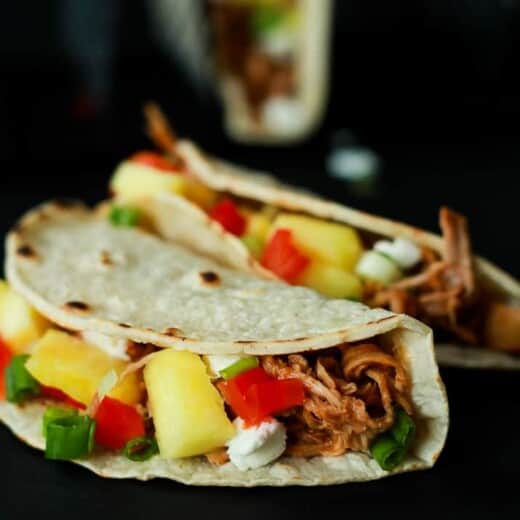 Image of Crock Pot Hawaiian Pork Tacos