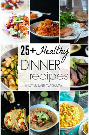 A Collage of Nine Healthy Homemade Dinners