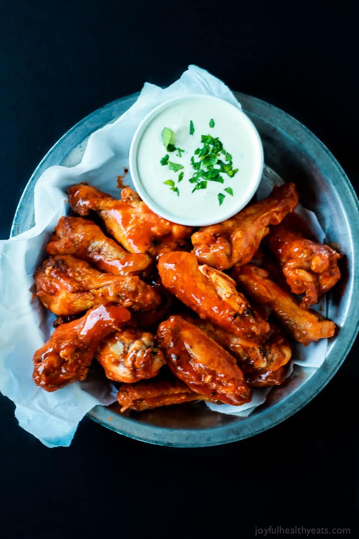 Classic Buffalo Baked Chicken Wings