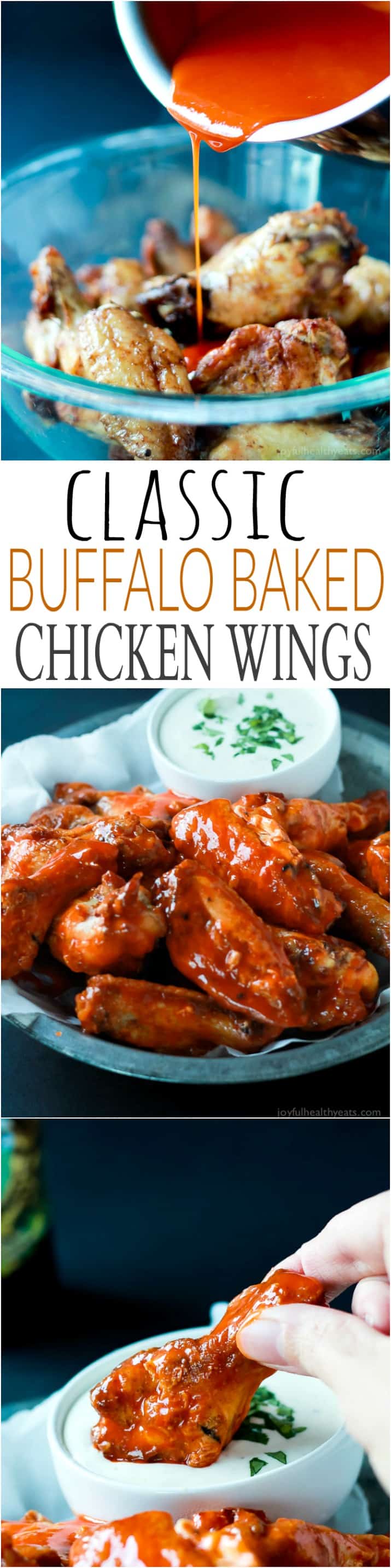 Classic Buffalo Baked Chicken Wings