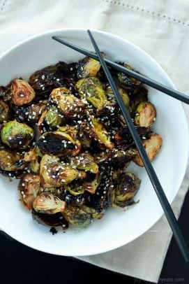 Honey Soy Roasted Brussels Sprouts-2