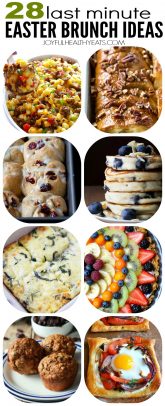 A Collage of Eight Homemade Brunches