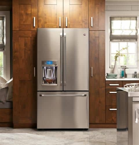 My Ideal White Kitchen | Design Ideas | White cabinets, Gray subway tile, Color schemes, and Appliances| joyfulhealthyeats.com #OurAmericanKitchen #ad