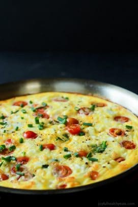 Picture of Cheesy Bacon Spinach Frittata