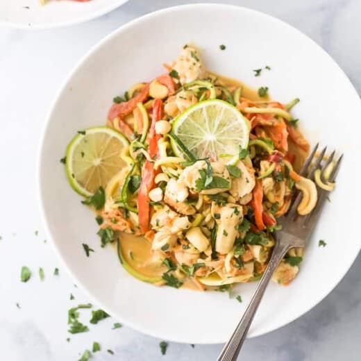 Thai Chicken Zucchini Noodles with Spicy Peanut Sauce -web-5