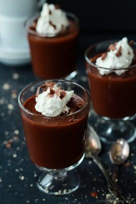 Peanut Butter Chocolate Mousse wtih Coconut Whipped Cream-3