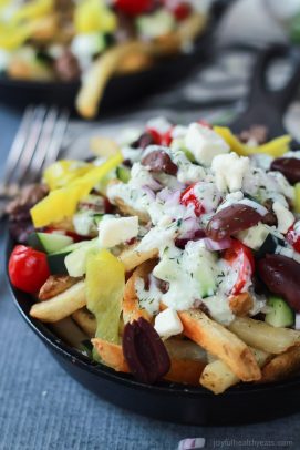 Image of Skinny Greek Loaded French Fry Nachos