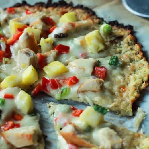 Image of Thai Chili Chicken Pizza with Cauliflower Crust