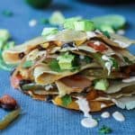 Tex-Mex Savory Crepes with Chipotle Lime Crema-6