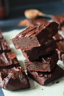 Mocha Chocolate Chip Avocado Brownies-5