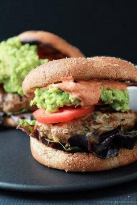 Southwestern Turkey Burgers with Guacamole and Piquillo Pepper Aioli-3