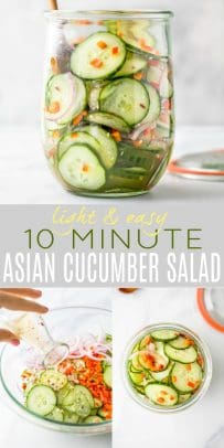 Asian Cucumber Salad | Easy 10 Minute Cucumber Salad Recipe