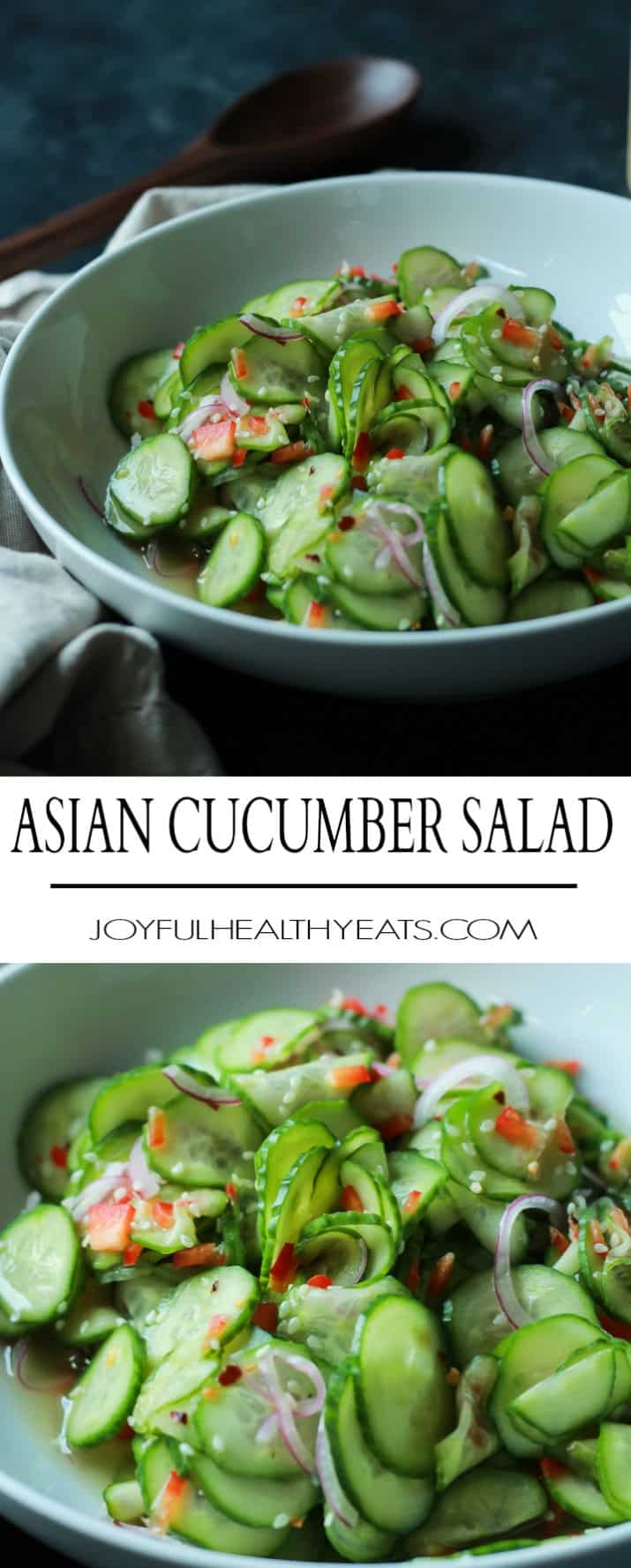 Asian Cucumber Salad | Easy Healthy Recipes