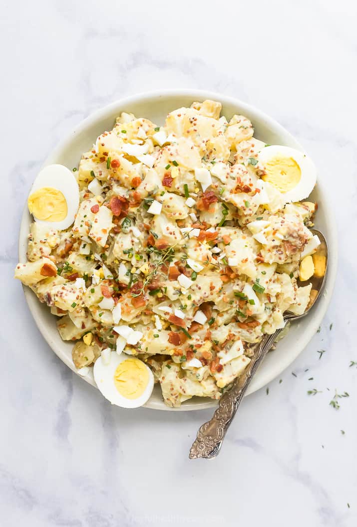 Creamy Easy Potato Salad With Bacon The Best Potato Salad Recipe