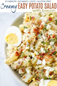 Creamy Easy Potato Salad with Bacon - The BEST Potato Salad Recipe