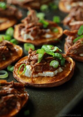 Image of BBQ Pulled Pork Sweet Potato Bites