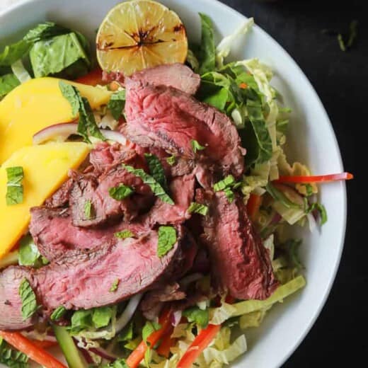 Thai Steak Salad with Spicy Peanut Dressing-2