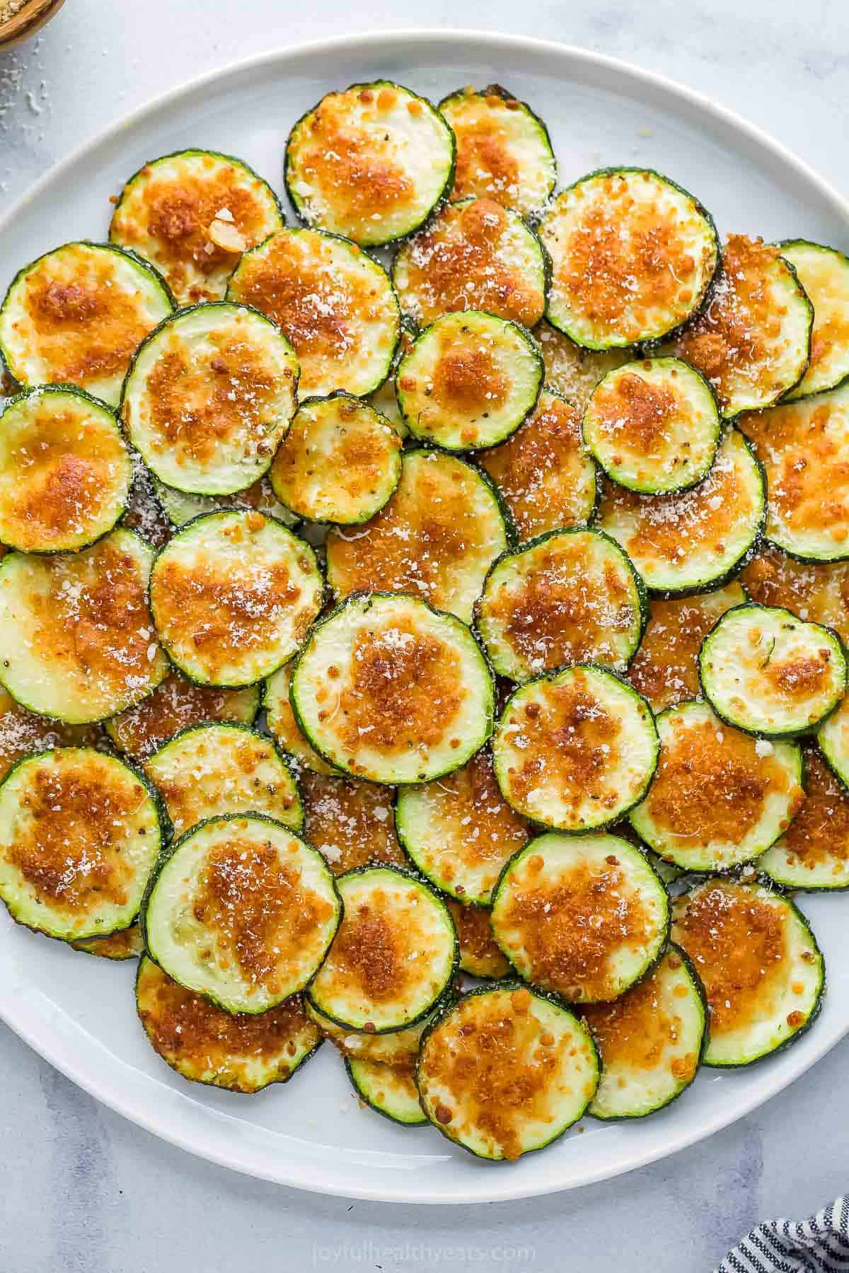 Garlic Parmesan Air Fryer Zucchini Chips Garlic Parmesan Air Fryer Zucchini Chips