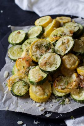 Image of Crispy Parmesan Garlic Zucchini Chips