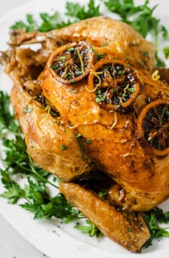 Oven Roasted Chicken with Lemon Garlic Butter-7