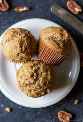 Skinny Banana Nut Muffins-4