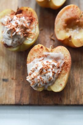 Baked Apples with Cinnamon Mascarpone and Toasted Coconut - web-6