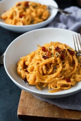 Creamy Butternut Squash Alfredo Pasta-5