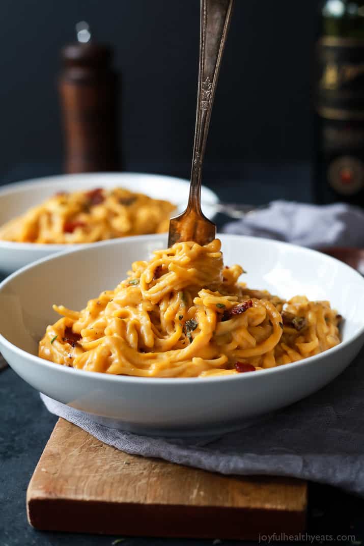 Creamy Butternut Squash Alfredo Pasta {Gluten Free}  Fall 