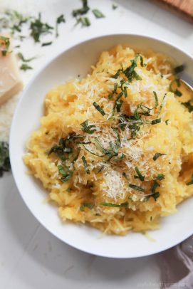 Easy Parmesan Herb Microwave Spaghetti Squash - web-6