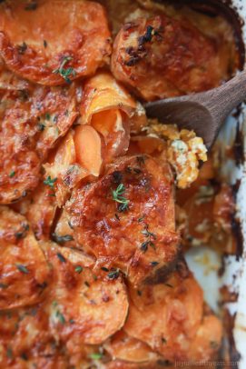 Cheesy Scalloped Sweet Potatoes Casserole - web-5