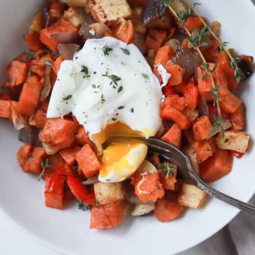 Easy Sweet Potato Hash with Eggs - web-6