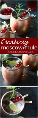 Pinterest image for Cranberry Moscow Mules