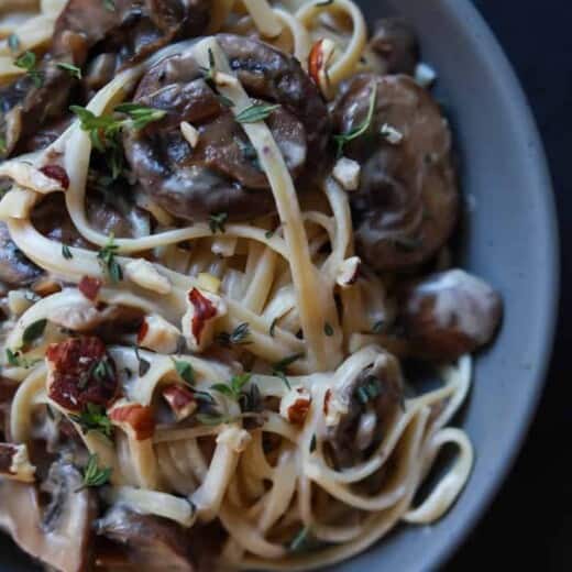 Drunken Wild Mushroom Pasta-3