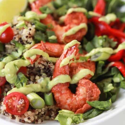 Blackened Shrimp Quinoa Bowl with Avocado Crema - web-9