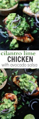 Cilantro Lime Chicken with Avocado Salsa_long